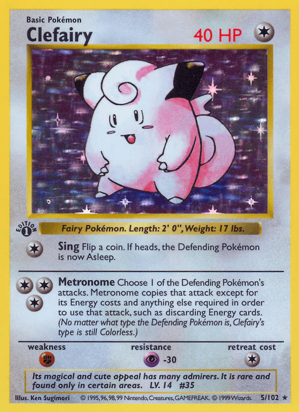 Carta Pokémon Clefairy 5