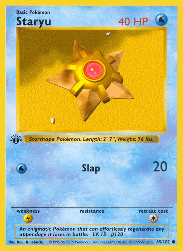 Carta Pokémon Staryu 65