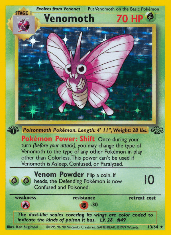 Carta Pokémon Venomoth 13