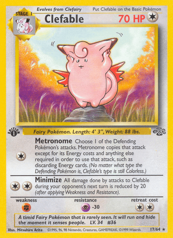 Carta Pokémon Clefable 17