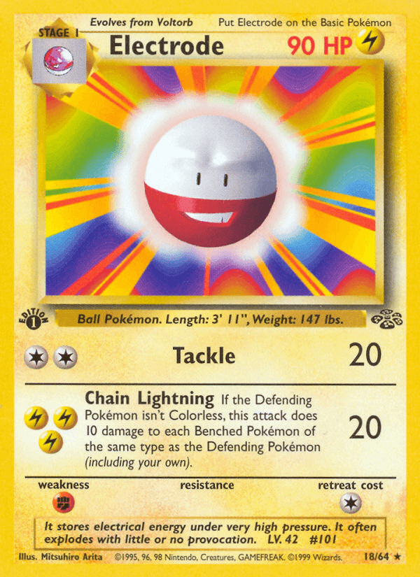 Carta Pokémon Electrode 18