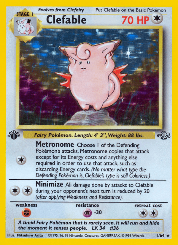 Carta Pokémon Clefable 1
