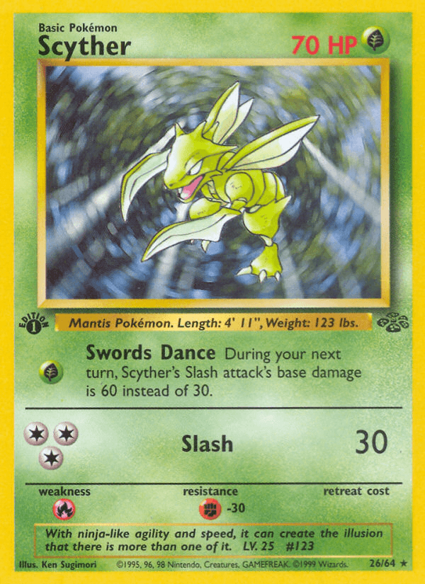 Carta Pokémon Scyther 26