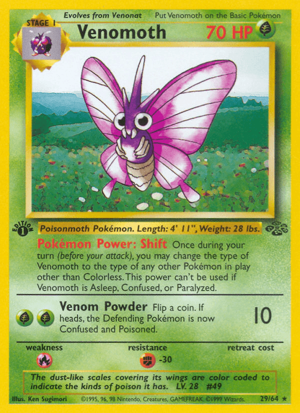 Carta Pokémon Venomoth 29