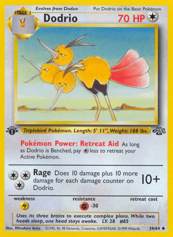 Carta Pokémon Dodrio 34