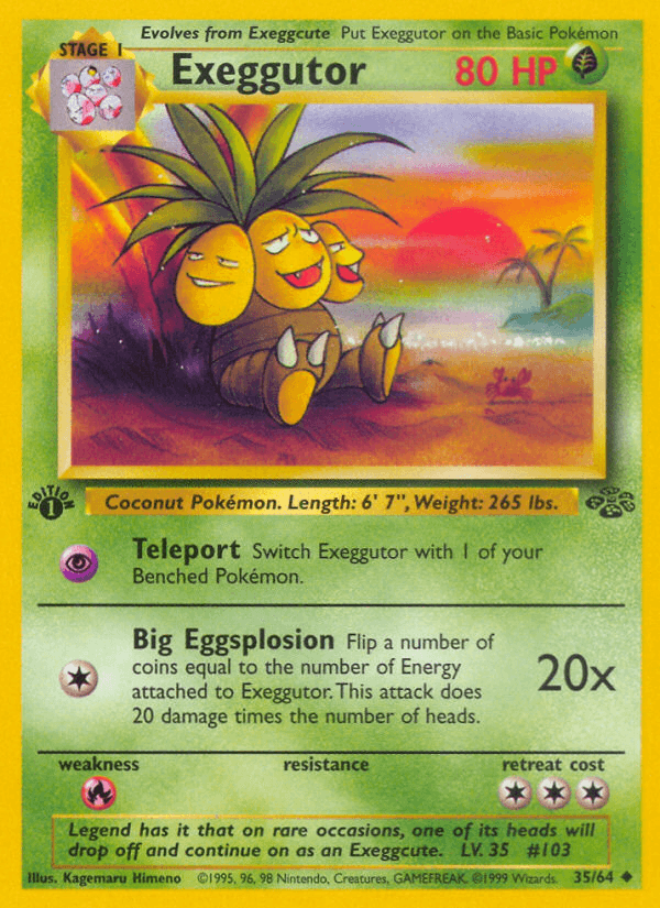 Carta Pokémon Exeggutor 35