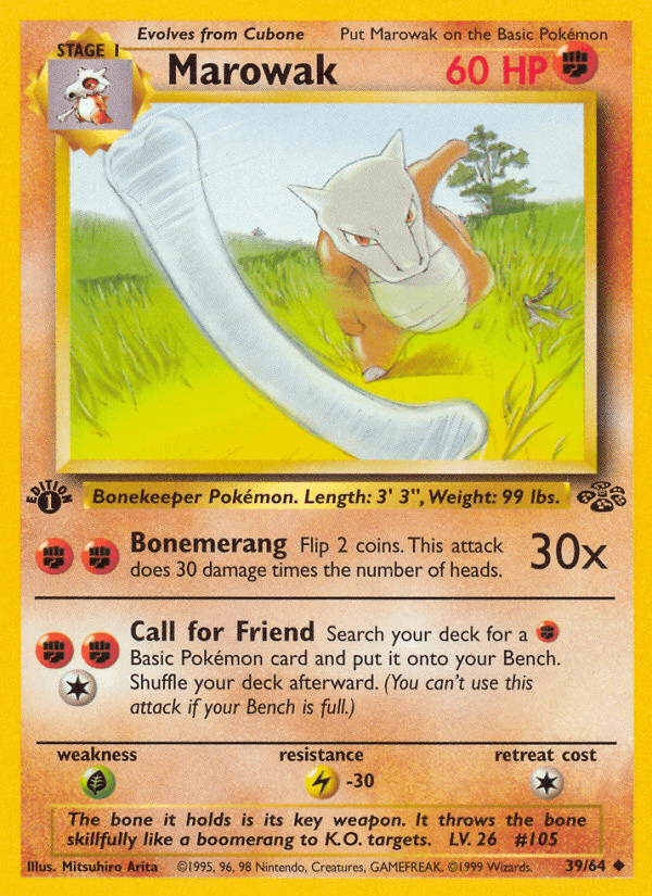 Carta Pokémon Marowak 39