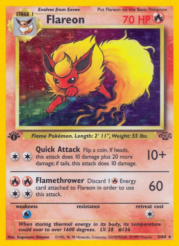 Carta Pokémon Flareon 3