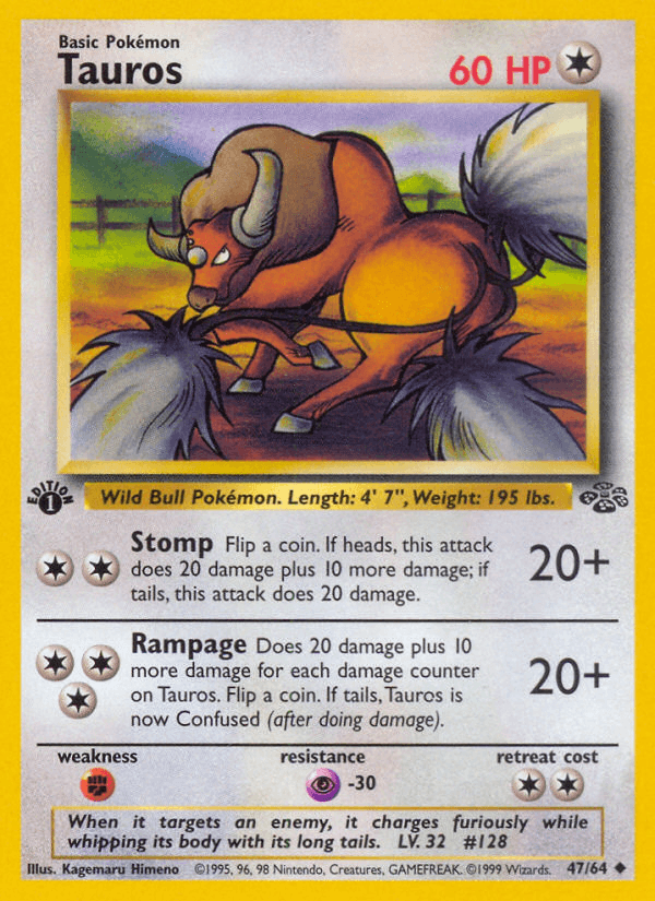Carta Pokémon Tauros 47