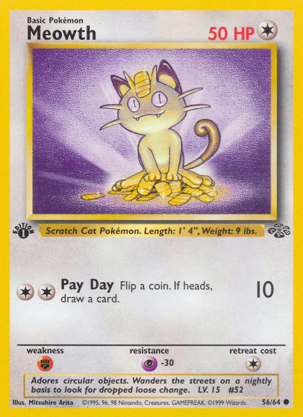 Carta Pokémon Meowth 56