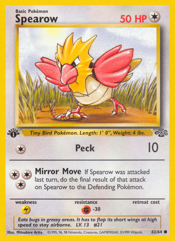 Carta Pokémon Spearow 62