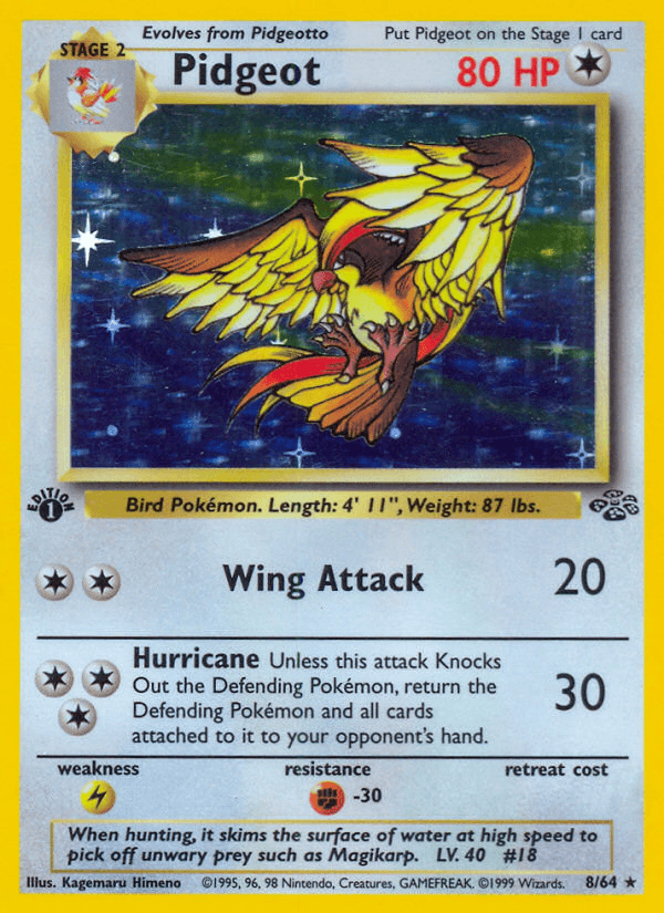 Carta Pokémon Pidgeot 8