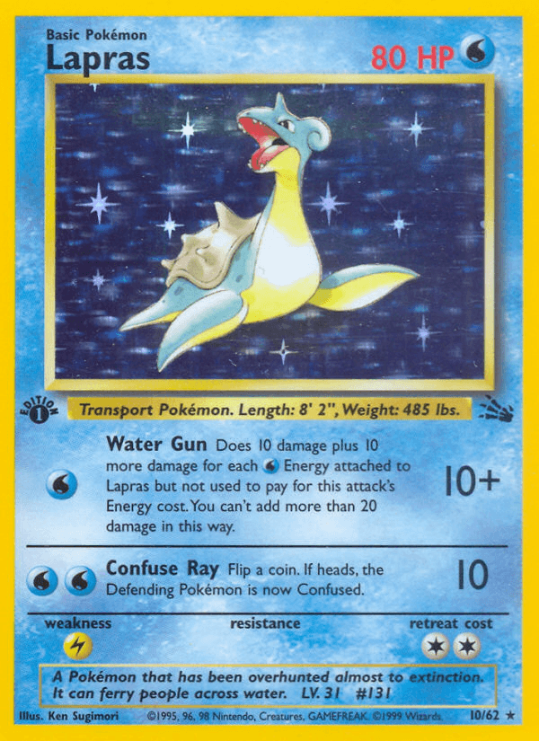 Carta Pokémon Lapras 10
