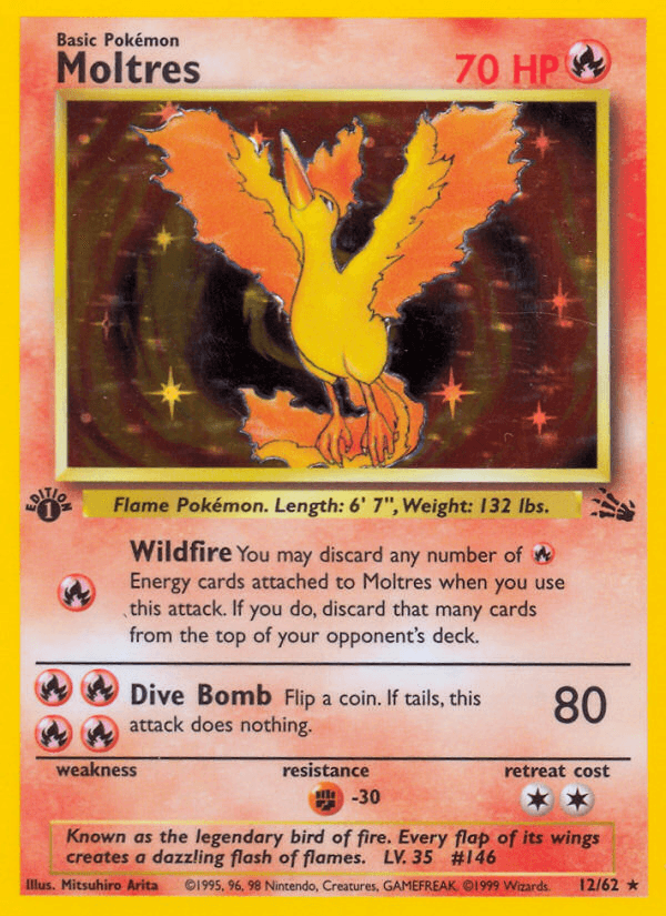 Carta Pokémon Moltres 12