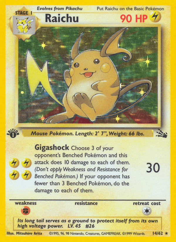 Carta Pokémon Raichu 14