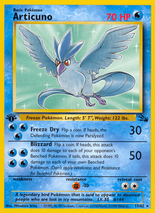 Carta Pokémon Articuno 17