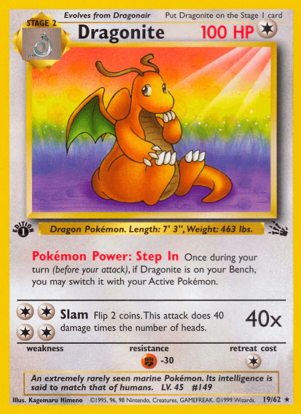 Carta Pokémon Dragonite 19
