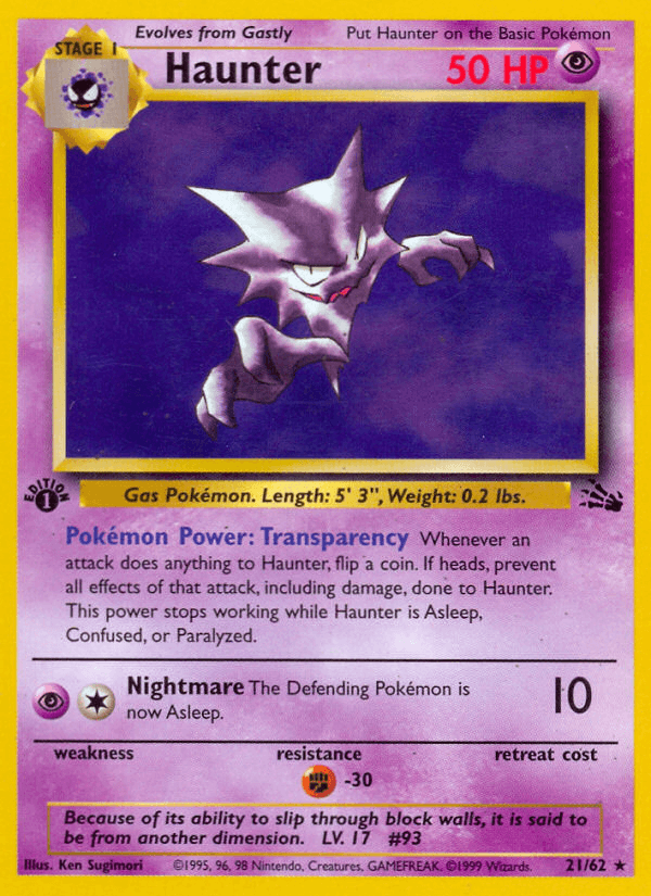 Carta Pokémon Haunter 21