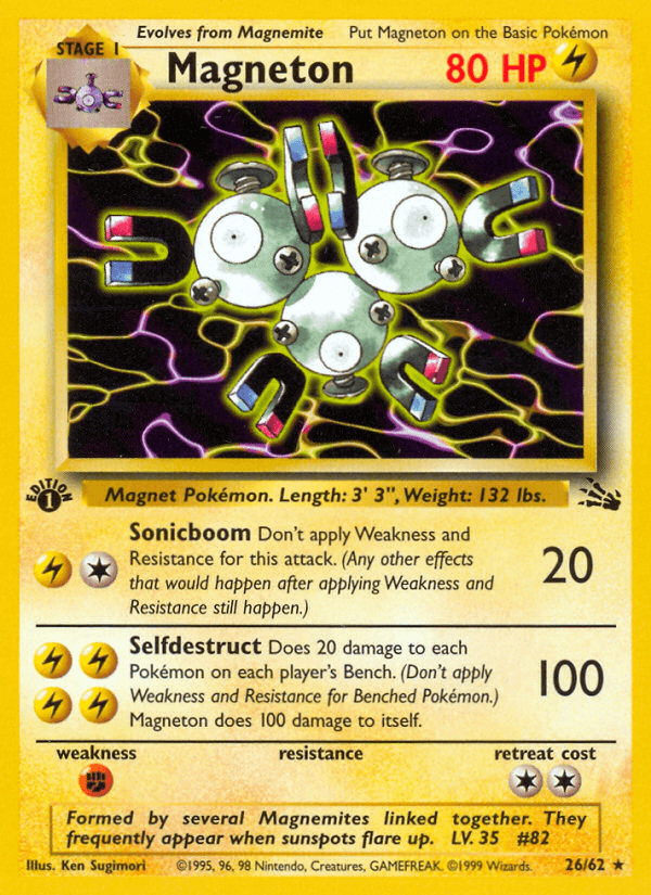 Carta Pokémon Magneton 26