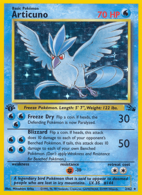 Carta Pokémon Articuno 2