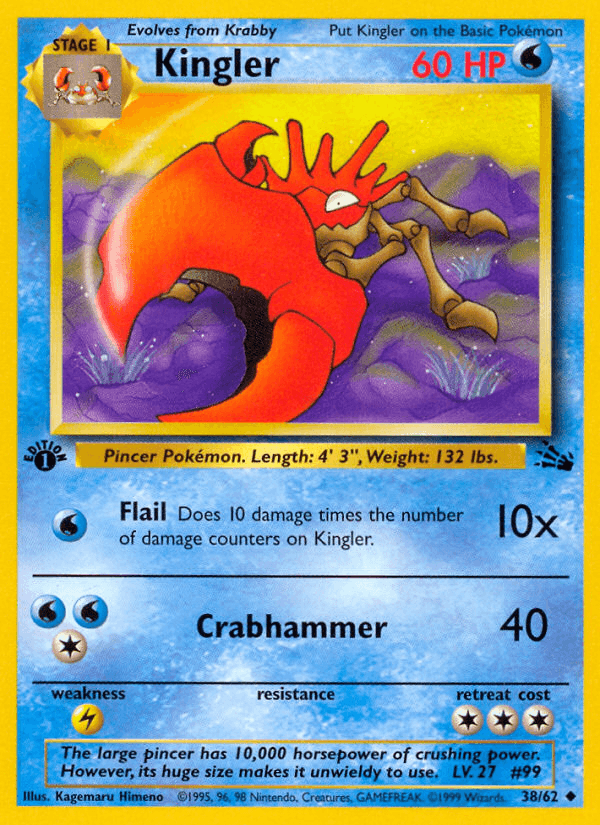 Carta Pokémon Kingler 38