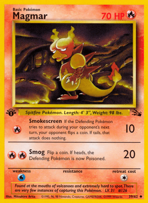 Carta Pokémon Magmar 39