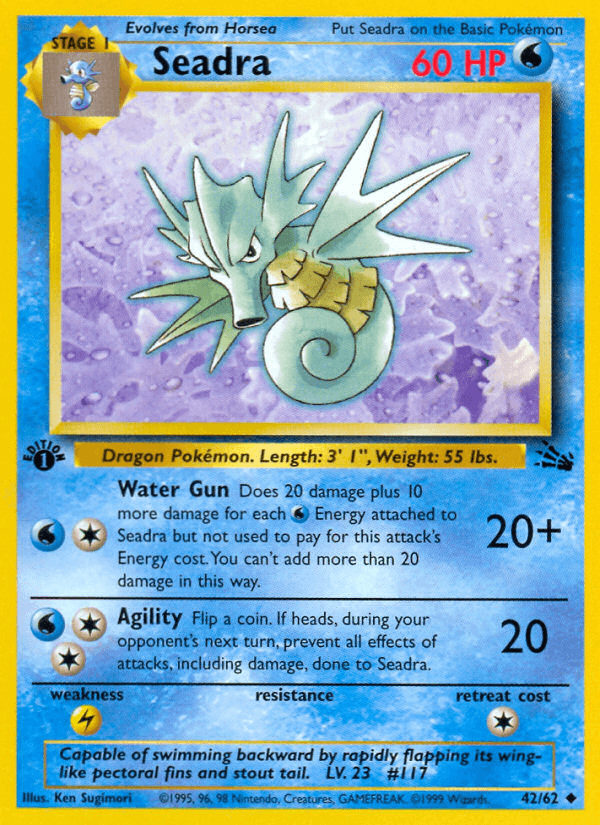 Carta Pokémon Seadra 42