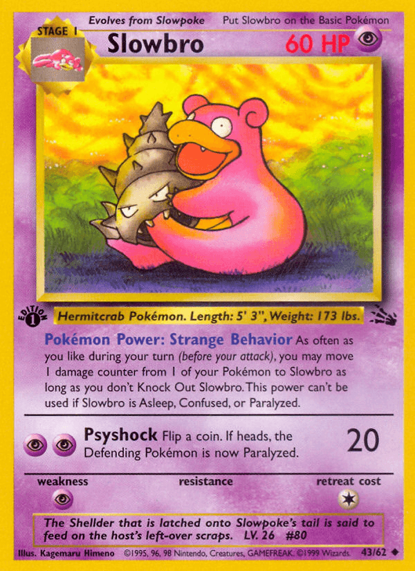 Carta Pokémon Slowbro 43