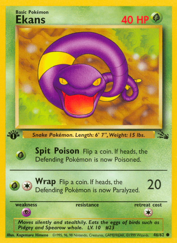 Carta Pokémon Ekans 46