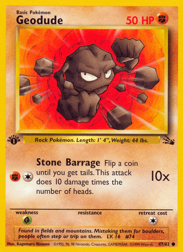 Carta Pokémon Geodude 47