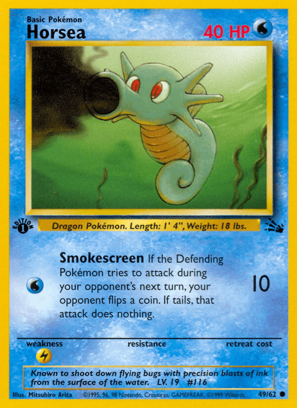 Carta Pokémon Horsea 49