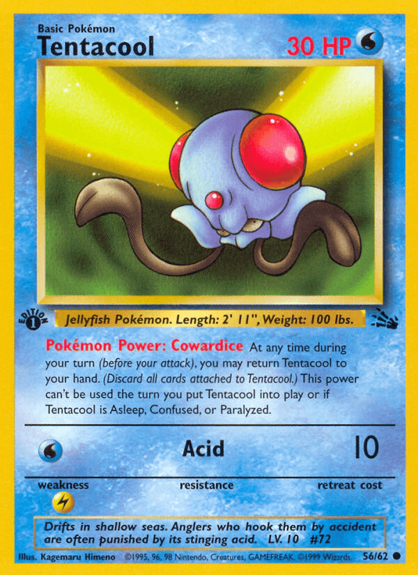 Carta Pokémon Tentacool 56