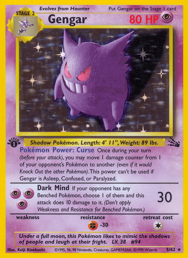 Carta Pokémon Gengar 5