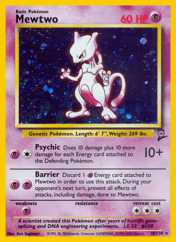 Carta Pokémon Mewtwo 10