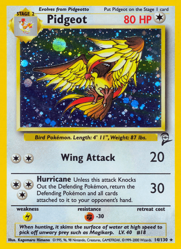 Carta Pokémon Pidgeot 14