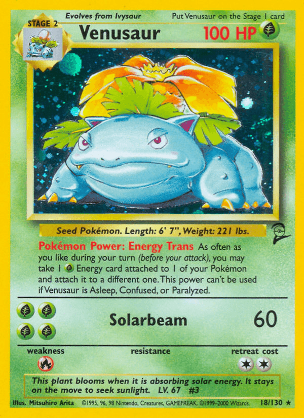 Carta Pokémon Venusaur 18