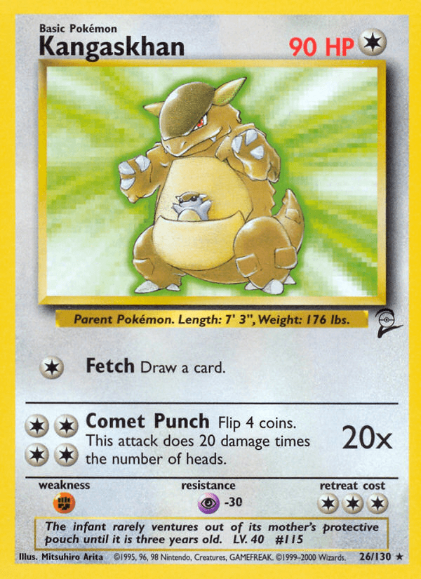 Carta Pokémon Kangaskhan 26
