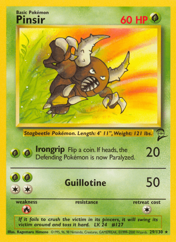 Carta Pokémon Pinsir 29