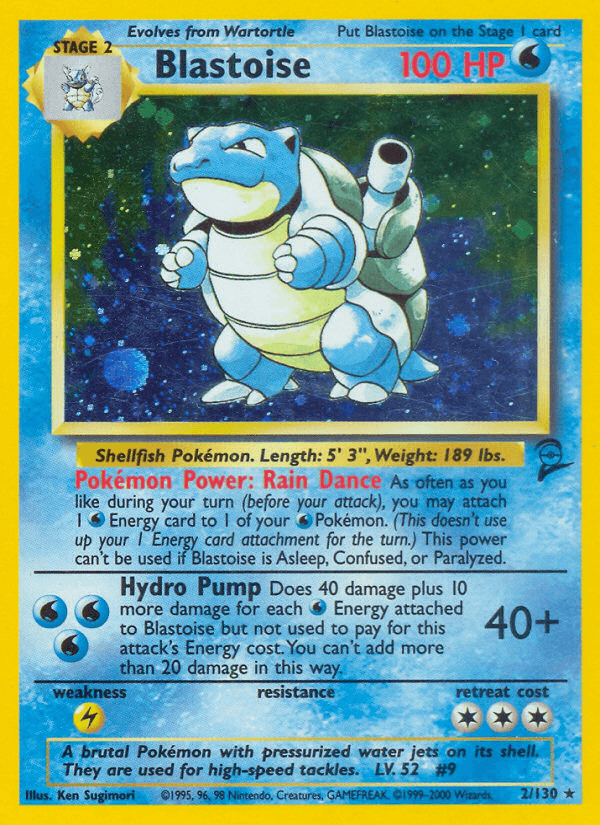 Carta Pokémon Blastoise 2