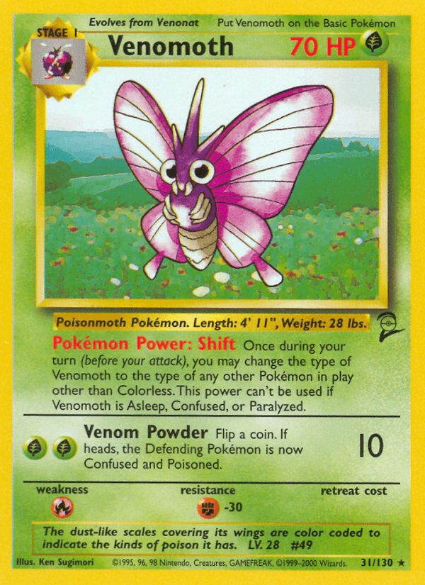 Carta Pokémon Venomoth 31