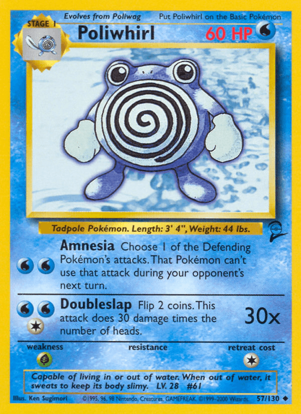 Carta Pokémon Poliwhirl 57