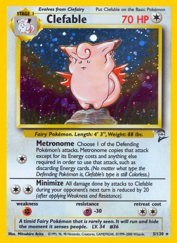 Carta Pokémon Clefable 5