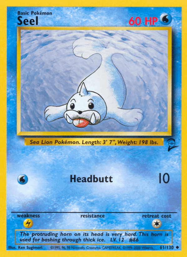 Carta Pokémon Seel 61