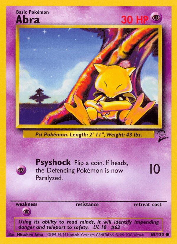 Carta Pokémon Abra 65