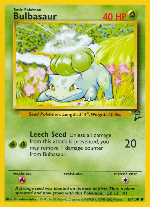 Carta Pokémon Bulbasaur 67