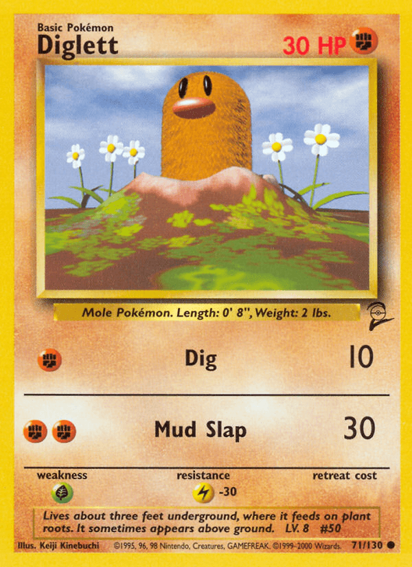 Carta Pokémon Diglett 71