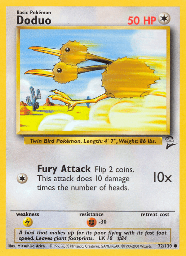 Carta Pokémon Doduo 72