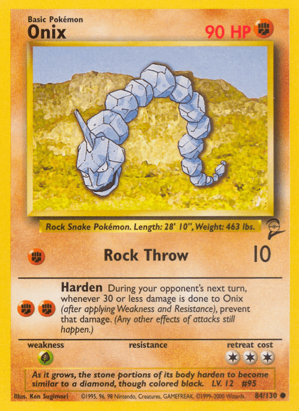Carta Pokémon Onix 84