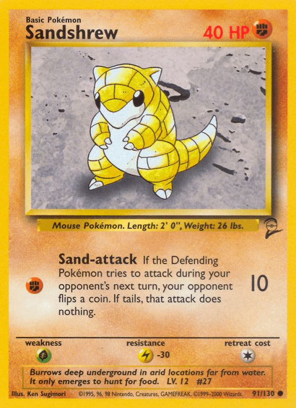 Carta Pokémon Sandshrew 91