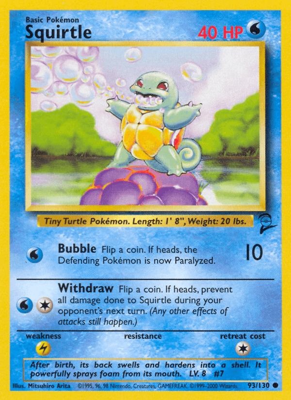 Carta Pokémon Squirtle 93